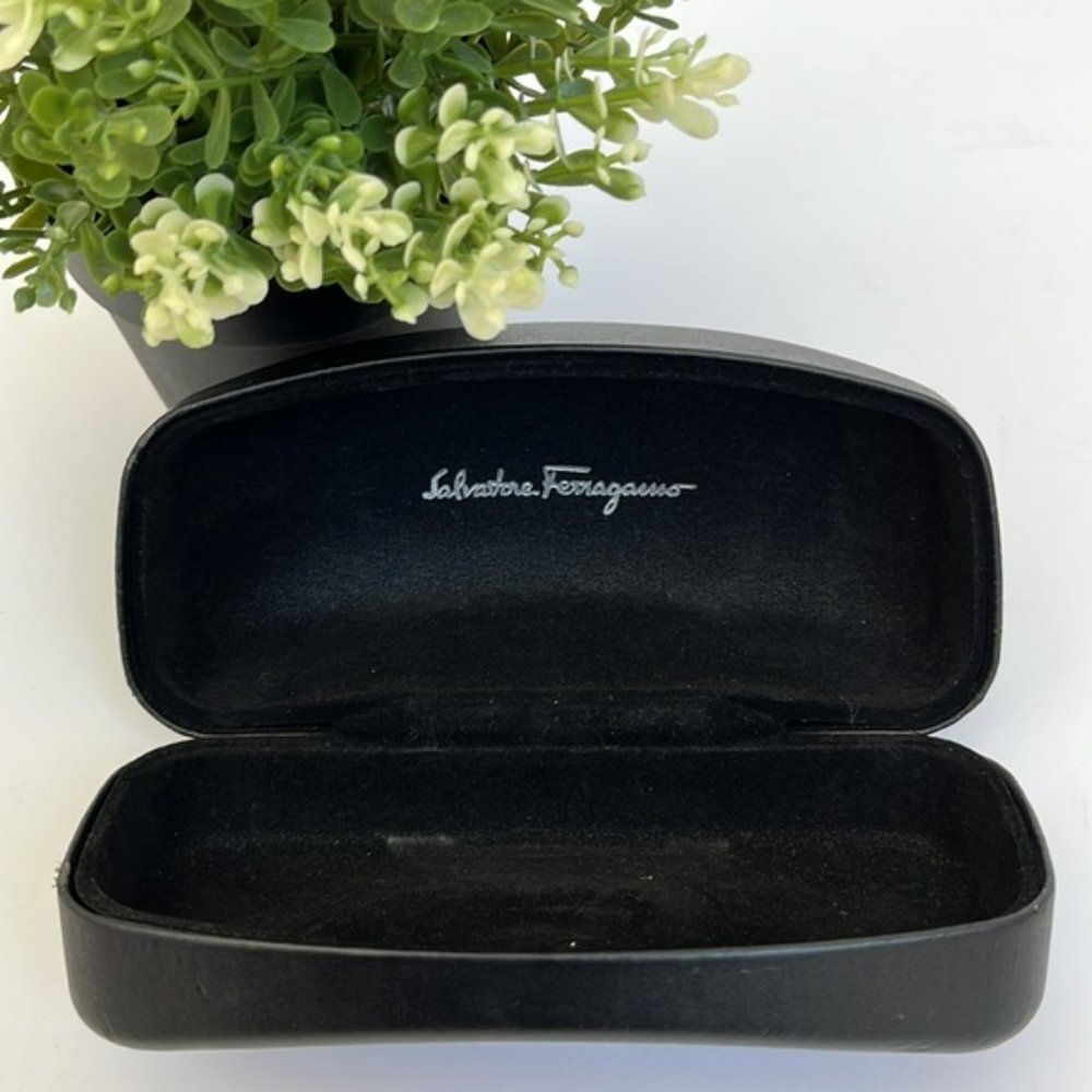 Salvatore Ferragamo Sunglass Eyeglass Black Hard Case - 100% Authentic